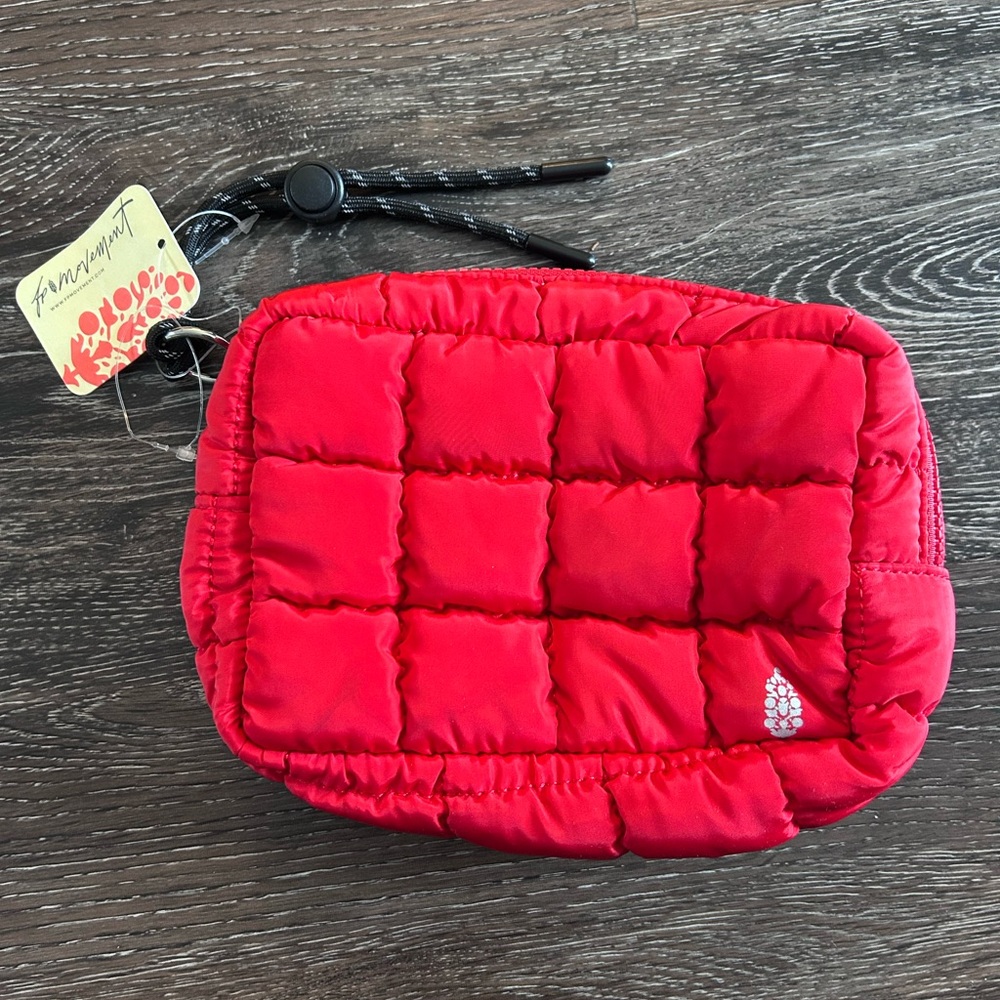 FP Movement by Free People Red Quilted Pouch